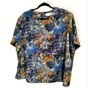 Jodi Scot York floral blouse women's size 24w